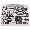 Play mat city street + road signs waterproof cream 130x100cm