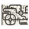 Play mat city street + road signs waterproof cream 130x100cm