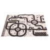 Play mat city street + road signs waterproof cream 130x100cm