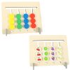 Fa oktatójáték, párosított színű gyümölcsökkel, Montessori