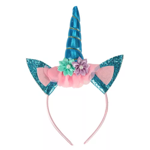 Unicorn carnival costume headband + skirt blue for ages 3-6