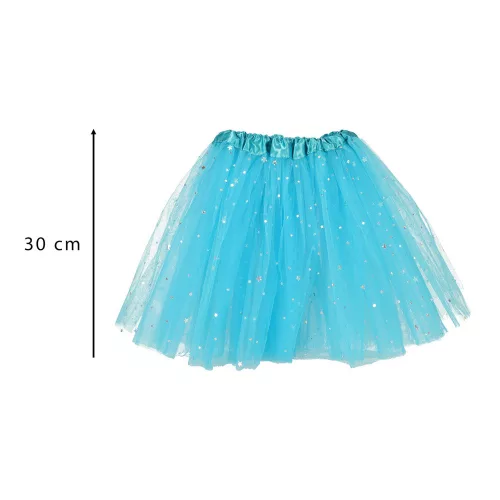 Unicorn carnival costume headband + skirt blue for ages 3-6