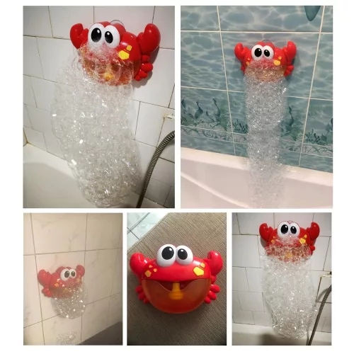 Bubble generator bubble bath toy crab