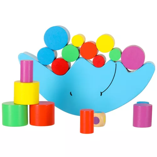 Montessori Wooden Moon Balancing Arcade Game