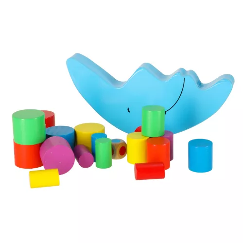 Montessori Wooden Moon Balancing Arcade Game