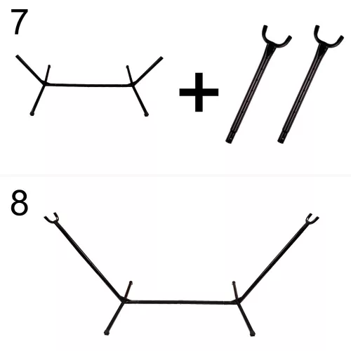 Garden hammock with frame double swing stand hammock stand large strong + cover 200cm 100kg