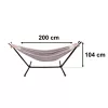 Garden hammock with frame double swing stand hammock stand large strong + cover 200cm 100kg