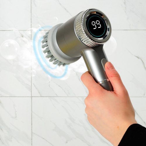 Electric Cleaning Brush 5in1 Bathroom Floor Grout Pool LED