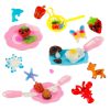 3D Crystal Glue Crystal Glue Magic Kitchen Creative Stencils Set 62 Pieces Pink