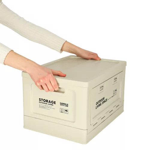 Camping box organizer in the trunk