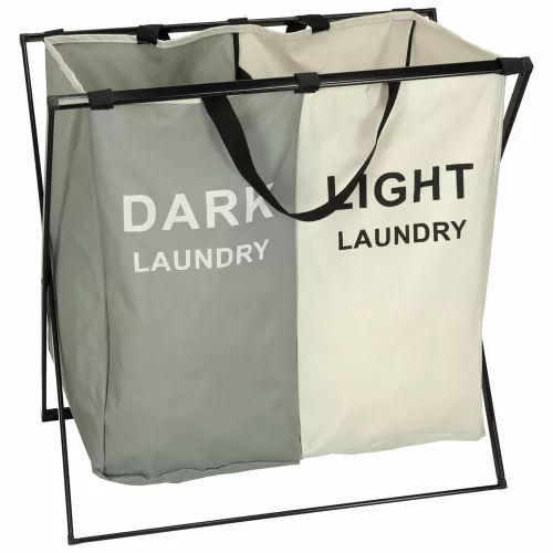 Laundry basket divider organizer 2 compartments