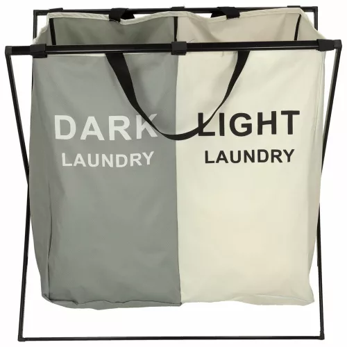 Laundry basket divider organizer 2 compartments
