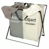Laundry basket divider organizer 2 compartments