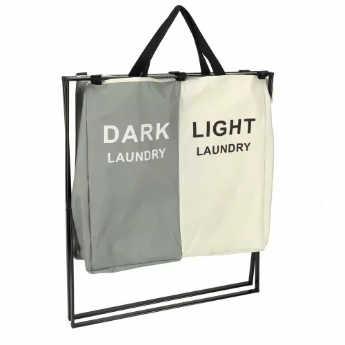 Laundry basket divider organizer 2 compartments