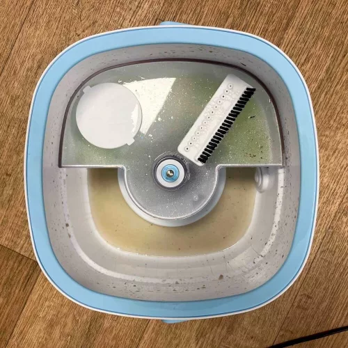 Rectangular Flat Mop Rotating Clean Dirty Water Wringer