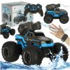 RC car driving on water waterproof blue