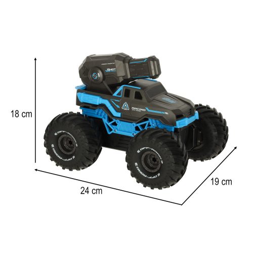 RC car driving on water waterproof blue