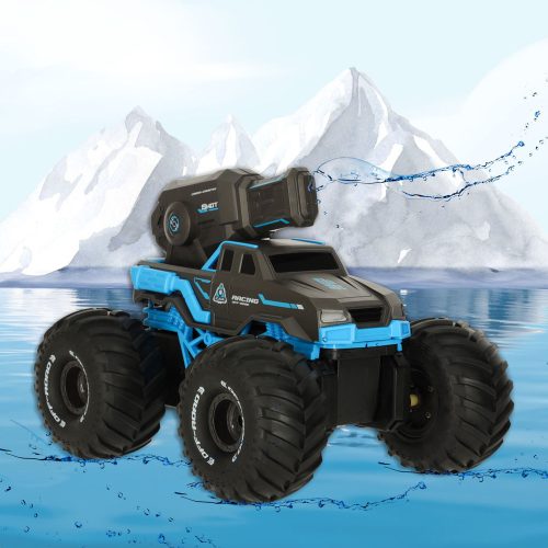 RC car driving on water waterproof blue