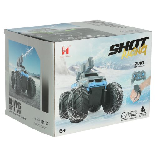 RC car driving on water waterproof blue