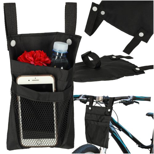 Bicycle scooter handlebar phone trunk bag black