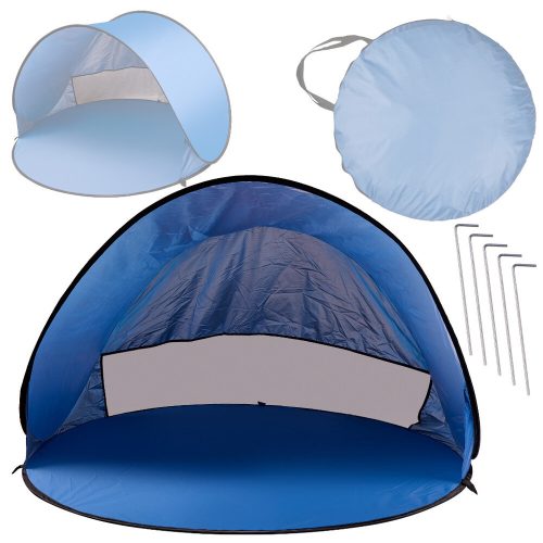 Beach tent large, self-folding, automatic beach garden screen XL 146x146cm + lid