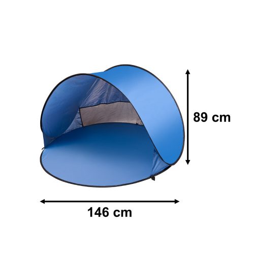 Beach tent large, self-folding, automatic beach garden screen XL 146x146cm + lid