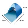 Foldable garden beach tent blue