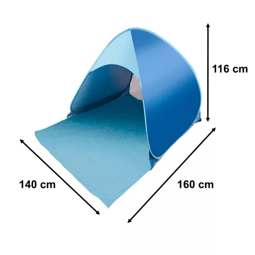 Foldable garden beach tent blue