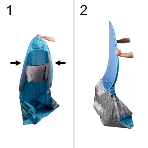 Foldable garden beach tent blue