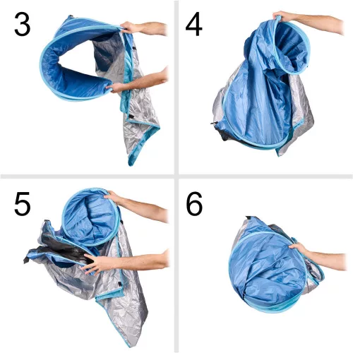 Foldable garden beach tent blue