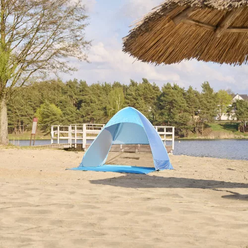 Foldable garden beach tent blue