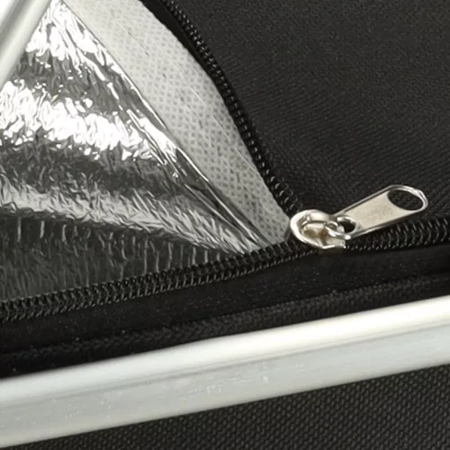 Thermal foldable picnic basket black