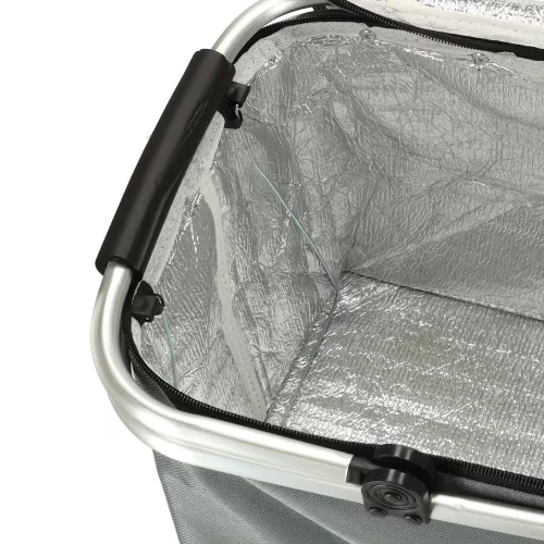 Thermal foldable picnic basket grey