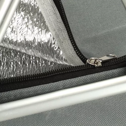Thermal foldable picnic basket grey