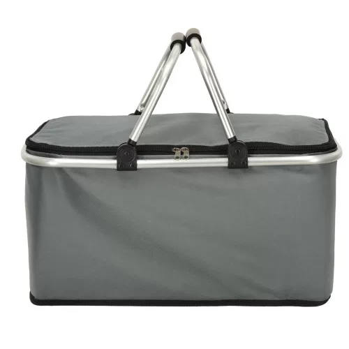 Thermal foldable picnic basket grey