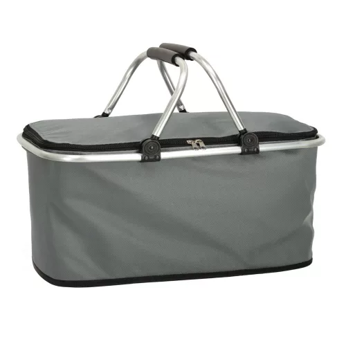 Thermal foldable picnic basket grey