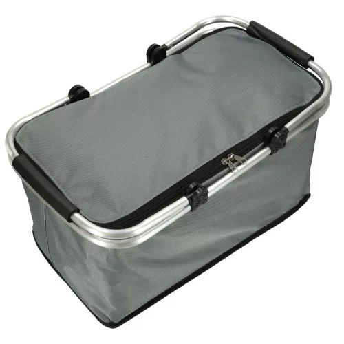 Thermal foldable picnic basket grey