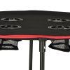Travel table with folding lid black