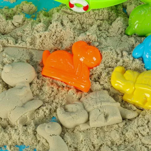 Boat with accessories moulds sand beach toys + water gun 12 pcs