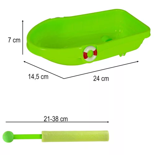 Boat with accessories moulds sand beach toys + water gun 12 pcs