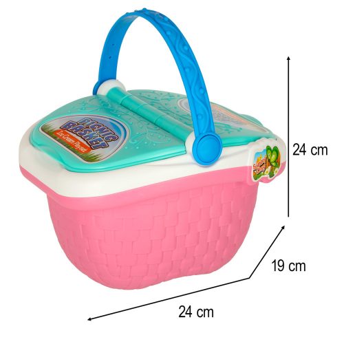 Picnic basket ice cream playset