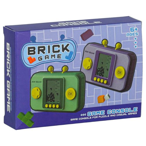 Electronic arcade game portable console green