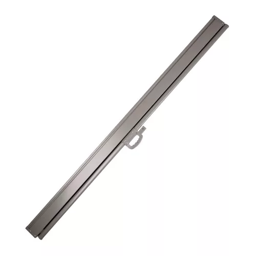 LUARO retractable awning 180 x 400 cm gray, side terrace awning