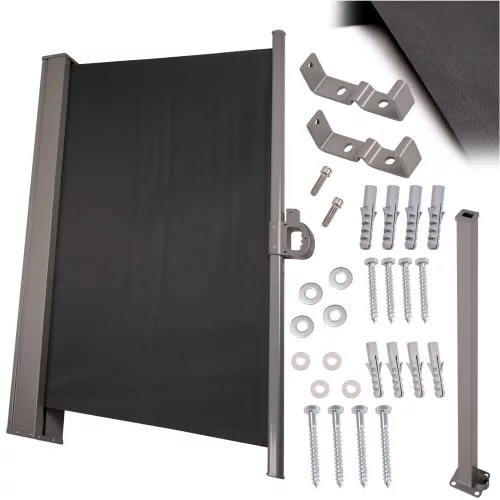 Side terrace awning LUARO retractable screen 160 x 300 cm