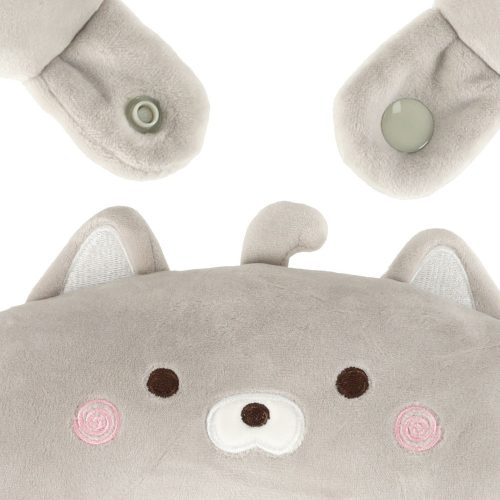 Travel pillow 2in1 neck roll airplane car mascot cat