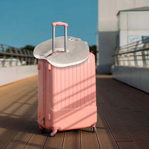 Travel pillow 2in1 neck roll airplane car mascot cat