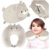 Travel pillow 2in1 neck roll airplane car mascot cat