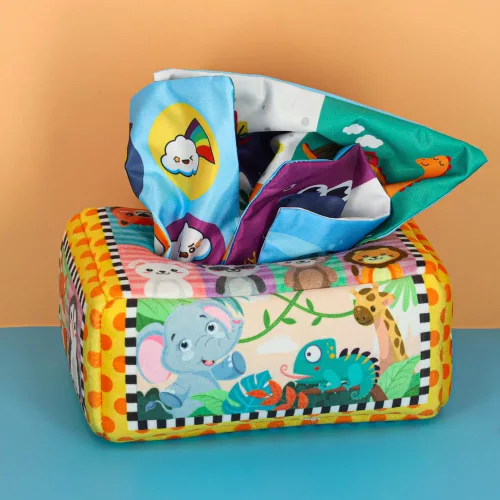 Sorting tissue box sensory montessori plush numbers letters