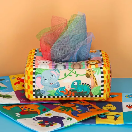 Sorting tissue box sensory montessori plush numbers letters