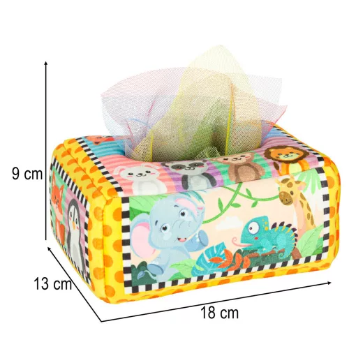 Sorting tissue box sensory montessori plush numbers letters